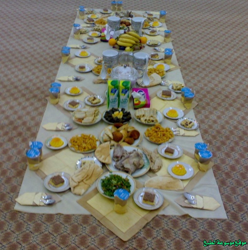 اقتراحات جدول افطار رمضان وجبات فطور رمضان 30 يوم في رمضان